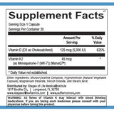 Vitamin D3 with K2 - 30 Capsules