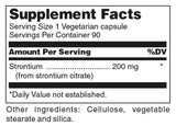Strontium - 200 mg - 90 Capsules