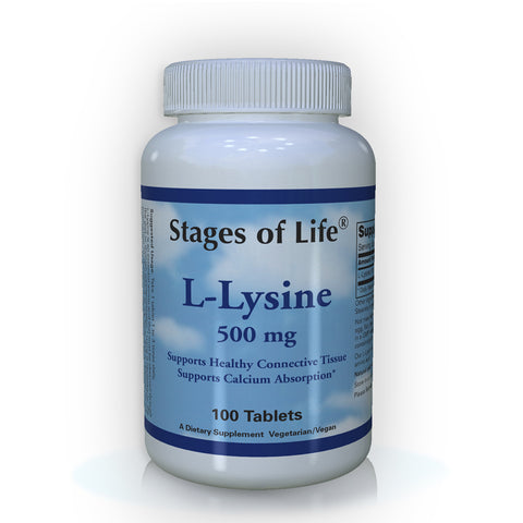 L-Lysine - 500 mg - 100 Tablets