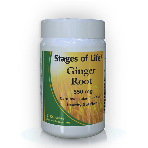 Ginger Root - 550 mg - 100 Capsules