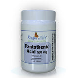 Pantothenic Acid - 500 mg - 100 Capsules