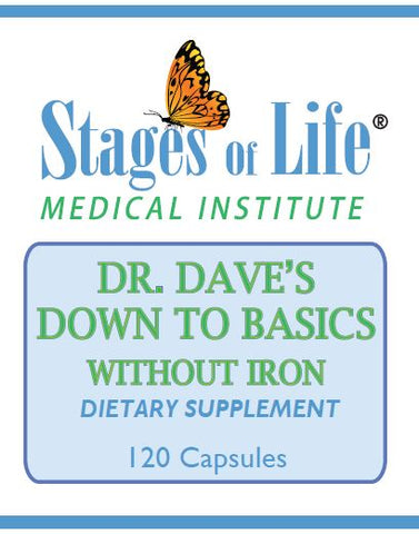 Down to Basics - Without Iron - 120 capsules